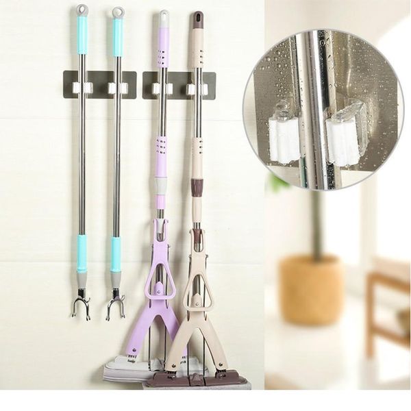 

wall mounted mop organizer holder brush broom hanger storage rack kitchen tool wall housekeeper accessory hanging pi jllfmt