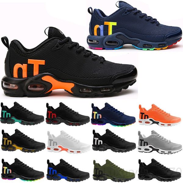

designer fashion luxury shoes men women wave runner casual shoes training air mens chaussures tn plus v2 max drop plastic fg6p, Black
