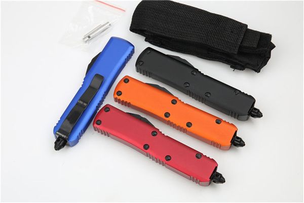 

mini tactical combat knife automatic edc black color 6061-t6 aviation aluminum handle outdoor tool camping pocket utility hunting knives min