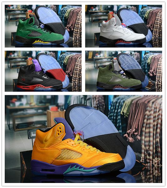 

5 se oregon ducks michigan fire red cdp men basketball shoes good quality 5s satin bred yellow men sports fashion sneakers, White;red