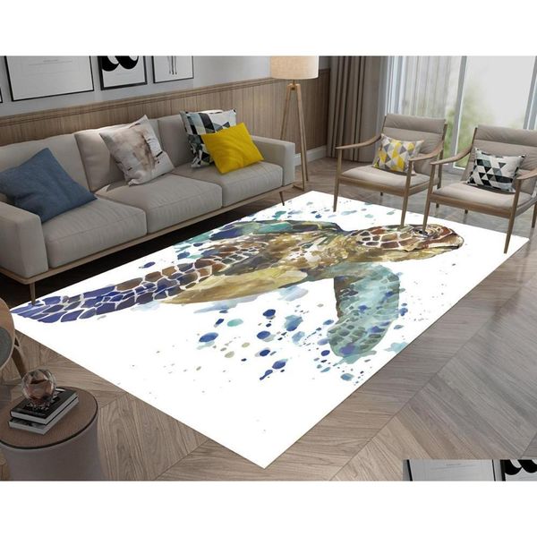 

lb large watercolor turtle white floor mat area rugs bedroom bathroom carpet for men living room children's h qylquw garden2010