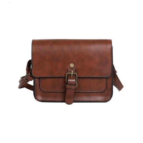 

vintage woman flap casual leather shoulder bags lady crossbody messenger elegant tote purse