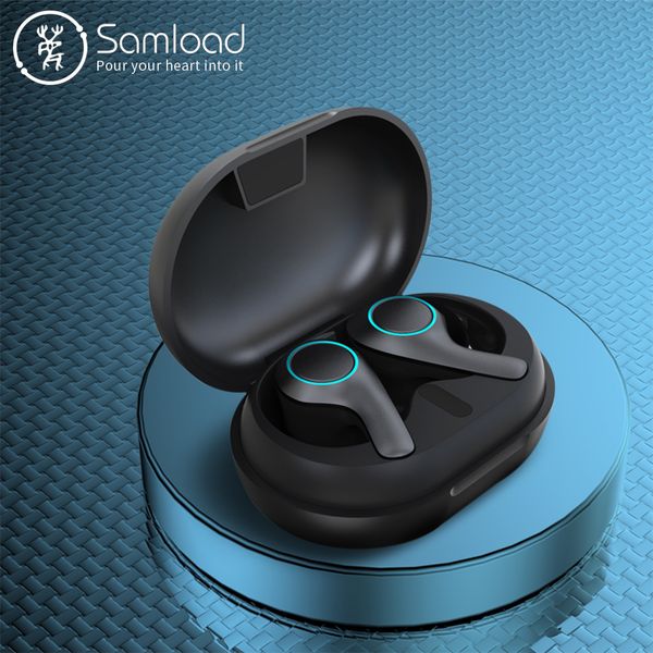 

new noise reduction bluetooth 5.1 earphones deep bass ipx7 waterproof gaming headset in-ear hd call touch wireless headphones