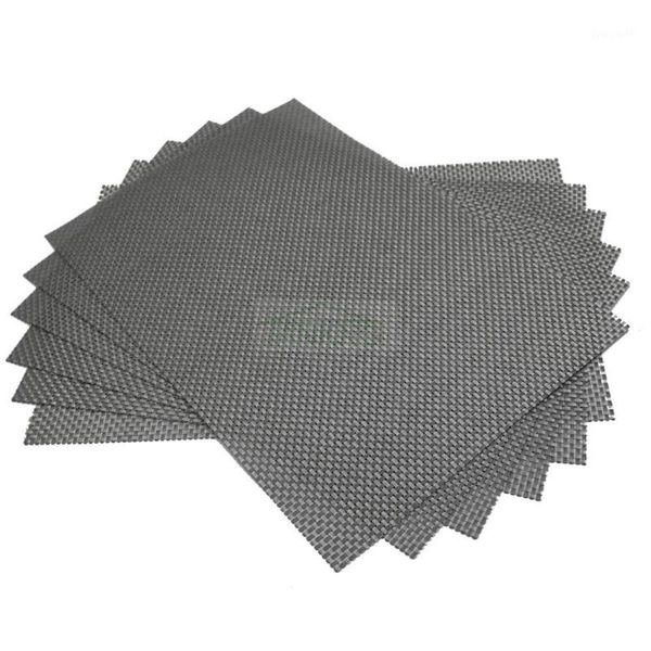 

6pcs/lot weave placemat silicone pvc table mats for dining table desk drink wine coasters heat insulation waterproof placemat1