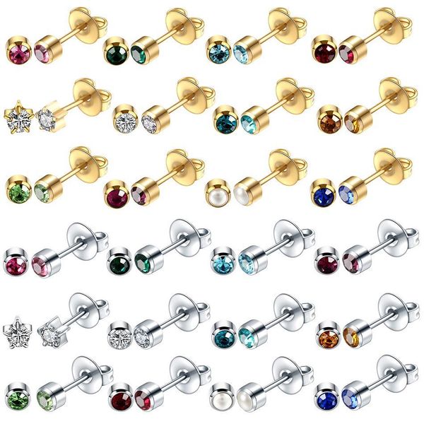 

h-s professional piercing gun tools kit ear stud gold earring ear nose navel body piercing gun set no pain safe sterile q bbysff, Silver