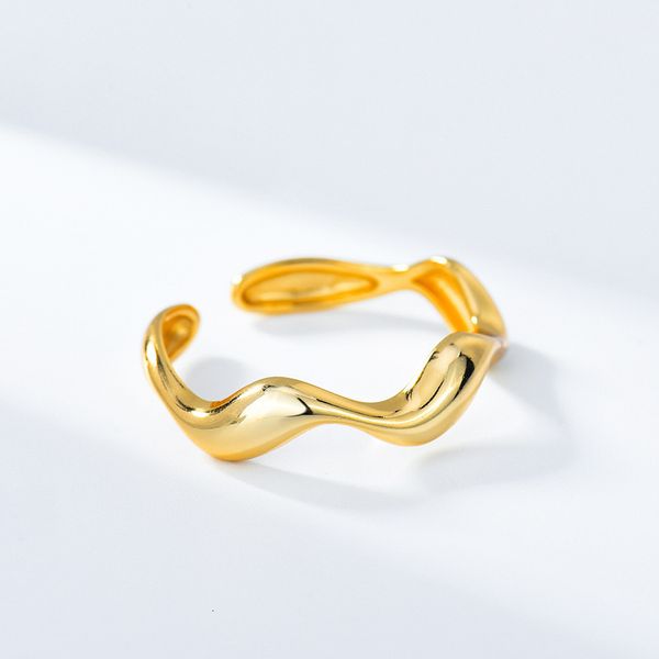 

925 silver niche design wave ring for women