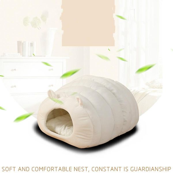 

cat beds & furniture four seasons universal semi-closed sleeping bag sheep nest litter mat pet house bed supplies