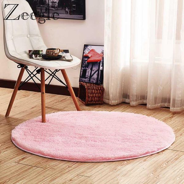 

carpets fluffy round carpet rug for living room bedroom decor floor mat shaggy area long plush kids modern home decor1