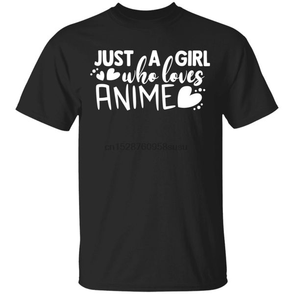 

just a girl who loves anime pullover black t-shirt m-xxxl sweatshirt tee shirt sport hooded sweatshirt hoodie