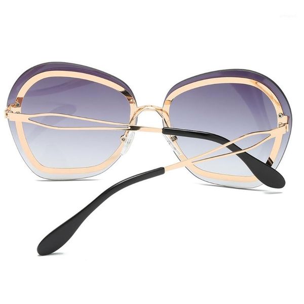 

sunglasses large ocean lens fashion gradient glasses shades brand designer uv400 2xpc1, White;black