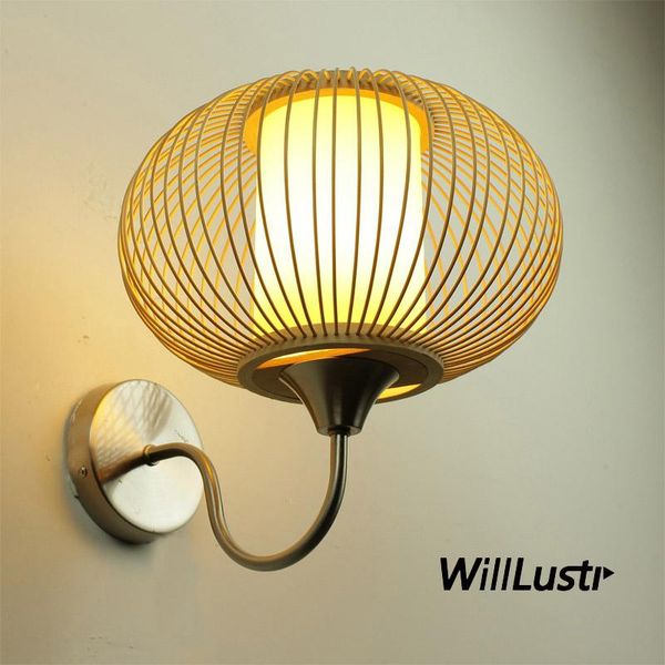 

wall lamp bamboo light pumpkin sconce handmade aisle doorway foyer balcony el restaurant bedside corridor original pastoral