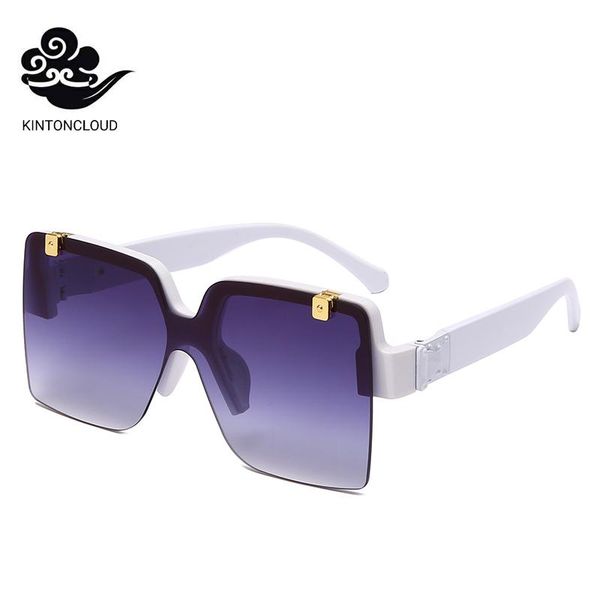 

2021 Big Frame Oversized Sunglasses Sports Fashion Transparent Green Blue Yellow Vintage Driving Fishing Eye Wear, White;black
