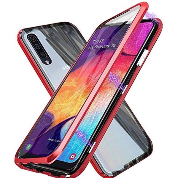 

magnetic case for samsung galaxy a50 2019 double side tempered glass cover on the for samsung m30s a30 a70 a20 a50 qylpdb