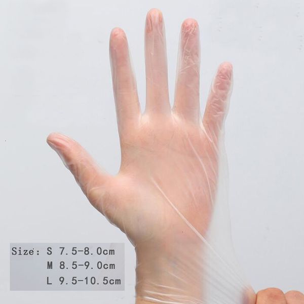 

vinyl sterile pvc non disposable hygienic transparent healthy inspection food grade work protection and isolation gloves