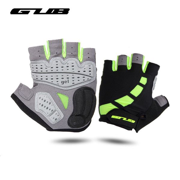 

outdoor summer half finger cycling gloves gel breathable gym gloves mountain road bike gloves sport guantes, Black