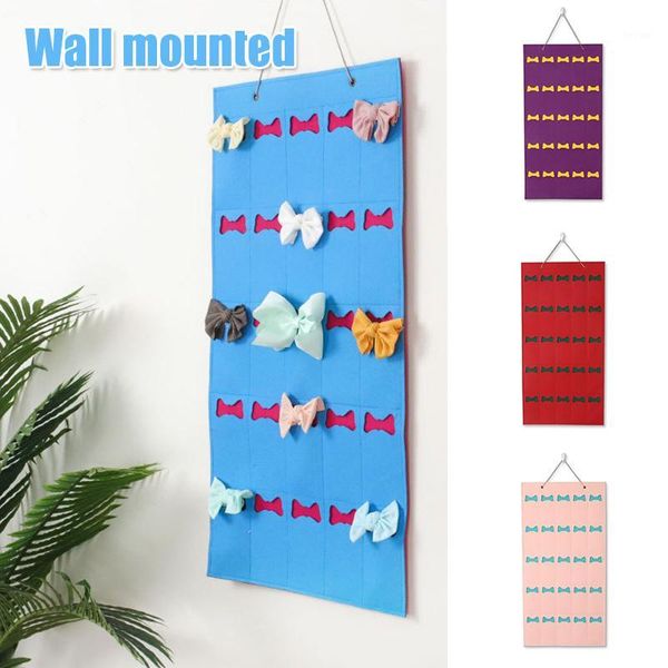 

storage boxes & bins spot 25 pockets felt hanging bag sunglasses hair clips jewelry display wall organizer qp21