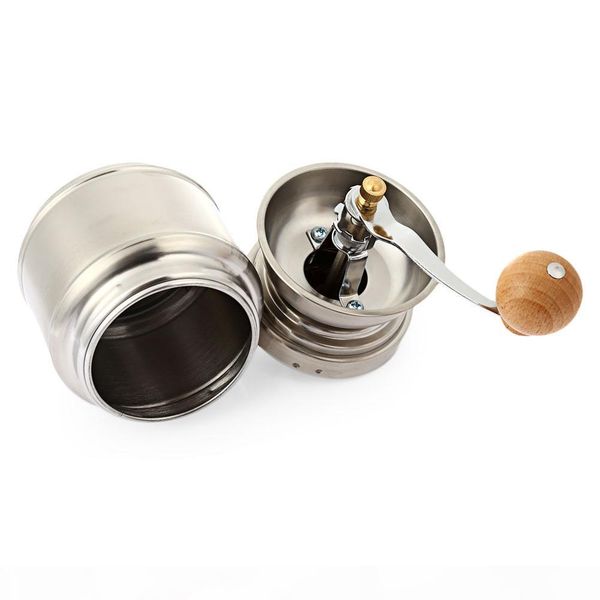 

portable coffee grinder stainless steel adjustable manual ceramic coffee grinder bean miller household tools outdoor coffee mill