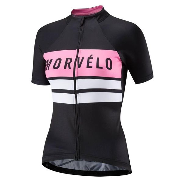 

racing jackets morvelo women ladies summer short sleeve bicycle cycling jersey road mtb bike shirt outdoor sports ropa wholesale clothing, Black;red