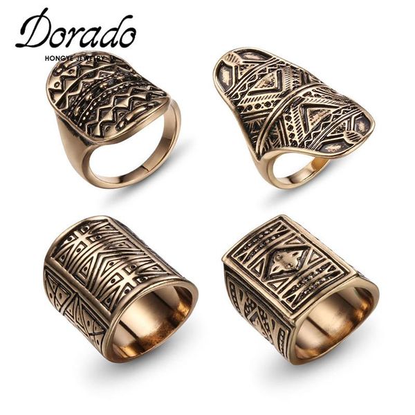 

cluster rings dorado punk vintage 4 pcs/set knuckle for women boho geometric carved antique ring jewelry wholesale fashion 2021, Golden;silver