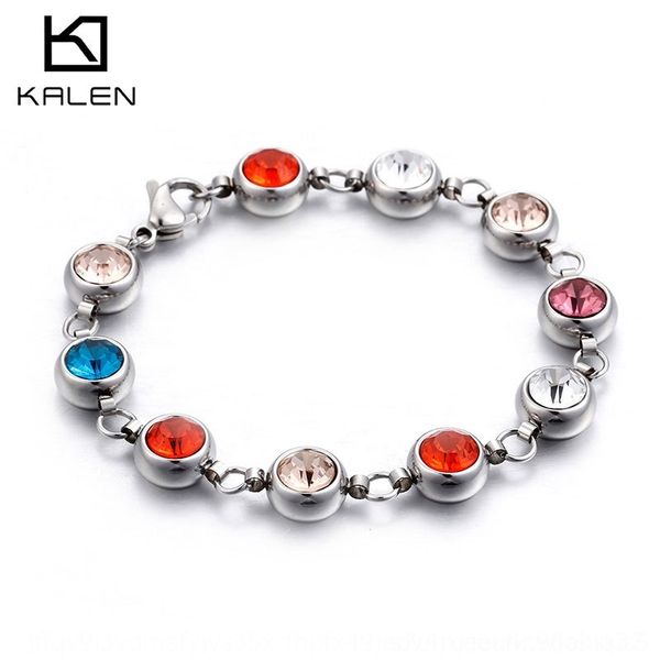 

mcq9h karun new personalized fashion female korean students round color karun braceletpersonalized braceletcrystal bracelet fashion crystal, Golden;silver