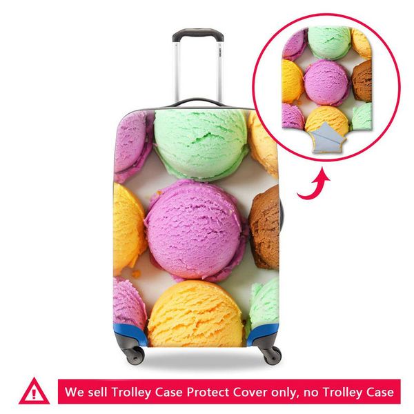 

pretty womens travel trolley case luggage protective covers bag lady suitcase protector s m l size 3d printing