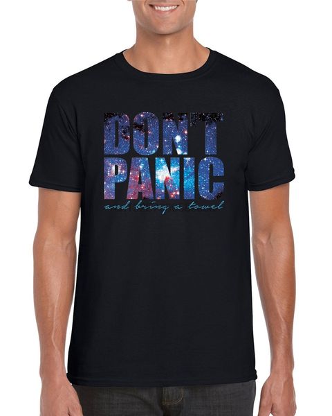 

dont panic and bring a towel space hitchhikers guide inspired t-shirt s-2xl outdoor wear tee shirt sport hooded sweatshirt hoodie