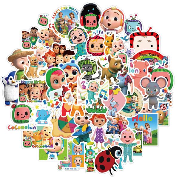 

50 pcs car stickers children's song of english for skateboard laphelmet pad bicycle bike motorcycle ps4 notebook guitar pvc fridge deca