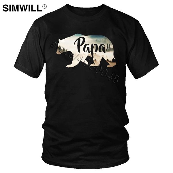 

classic latest papa bear forest tees short sleeves crew neck wild animal leisure brother gift apparel hooded sweatshirt hoodie men t shirt