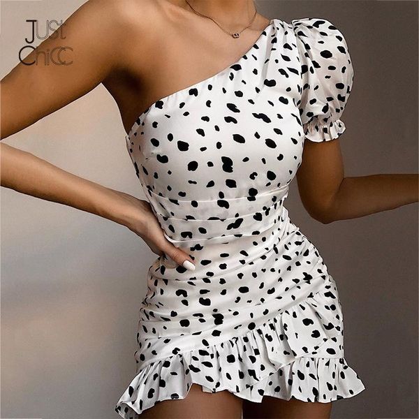 

justchicc элегантного горошек рукава мини платье 2020 платья способ ruched сексуального backless ремни лето sundress отпуск 2020, Black;gray