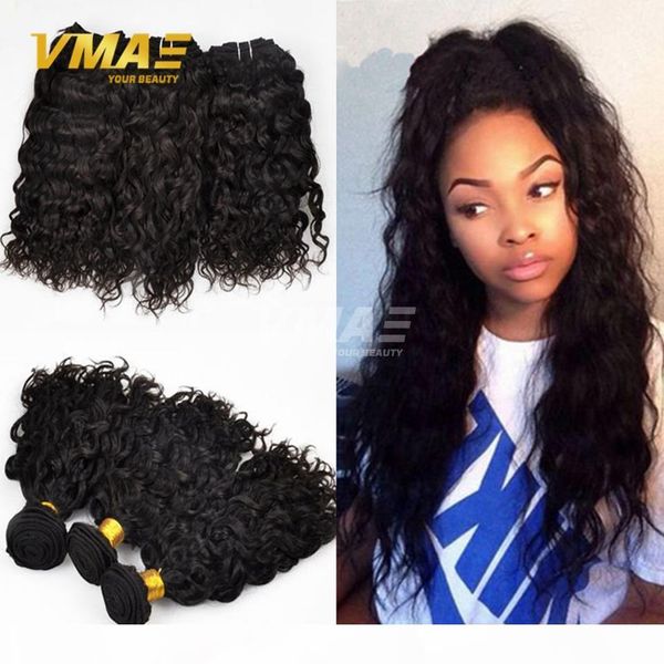 

brazilian natural wave 100% human hair weave hair extensions unprocessed hair wefts natural color can be dyed 3pcs lot opp, Black