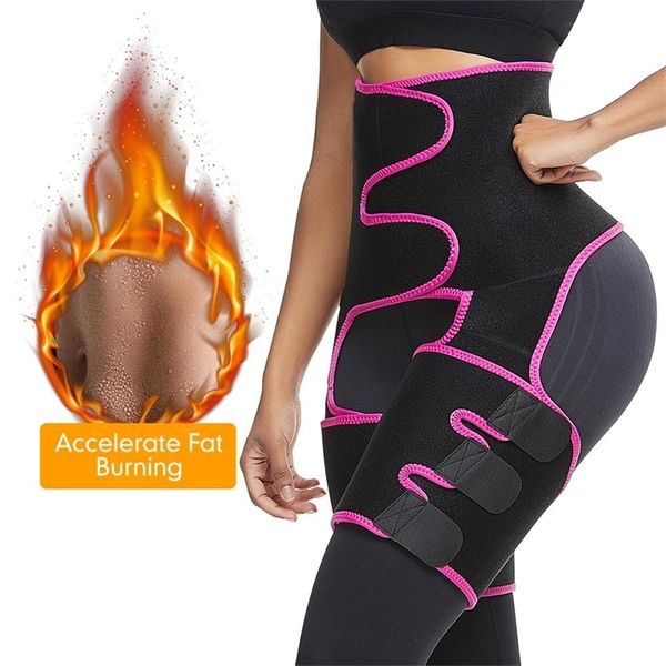 

feelingirl neoprene women body shapewear leg shapers slimming belt waist trainer tummy control waist trainer sweat shapewear lj201209, Black;white