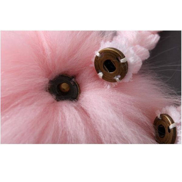 

2017 baby winter real fur hats for children girls natural fur pompom beanie cap kids raccoon fur pom pom ball croc qylpqx, White