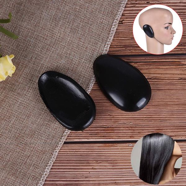 

2pcs professional barber ear cover hair dye protector plastic black shield salon hairdressing styling tools accessories