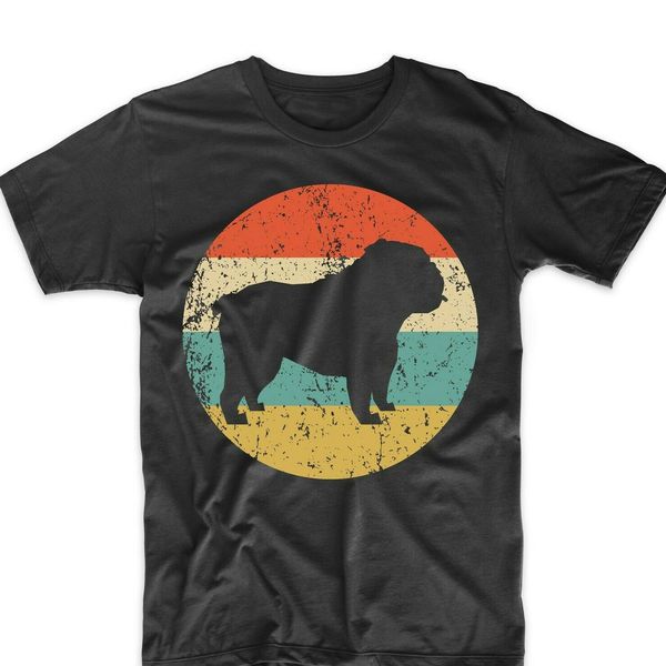 

english bulldog shirt retro english bulldog men's t shirt dog icon shirt round neck teenage pop tee sport hooded sweatshirt hoodie