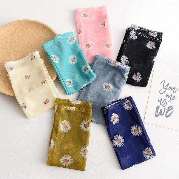 

2020 summer new korean daisy sun protection ice sleeve men and women elegant mesh driving sun protection arm sleeve wmthzy bdesybag, Blue;gray