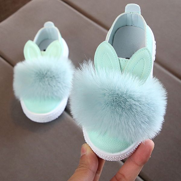 

new children kids girl shoes rabbit ears 2020 sneakers anti-slip breathable fashion for party, Black