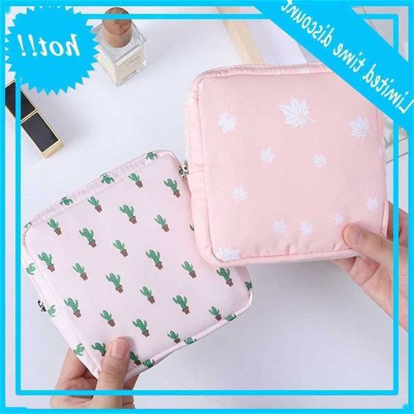 

women make-up tas rits coins pure lady monthly association opbergbag organizer