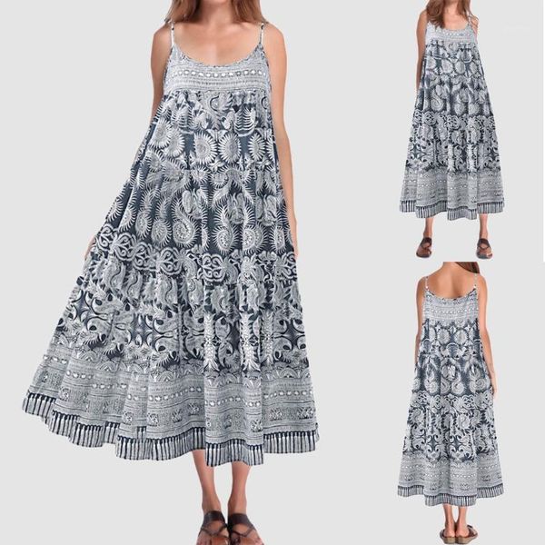 

women dresses vintage casual loose print cotton tunic oversize womens dress c30#1, Black;gray