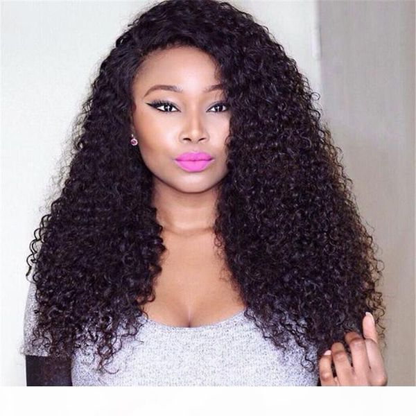 

7a brazilian wavy full lace human hair wigs for black women glueless wavy full lace wigs&lace front wigs with baby hair, Black;brown