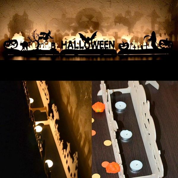 

patimate хэллоуин деревянные украшения diy happy halloween night home decor bat ведьма тыквы щепа halloween party supplies jllequ