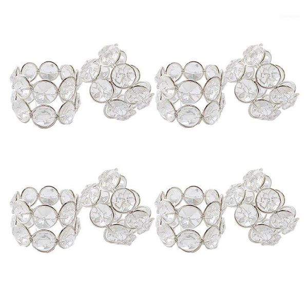 

8 pack napkin rings with crystals for place setting, dining table, dinner party, wedding, reception, holiday, christmas, thanksg1