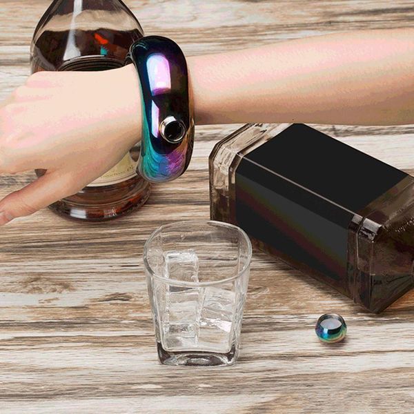 

alcohol 3.5oz hip stainless steel flasks jug bracelet jewelry gift funnel bangle 50pcs