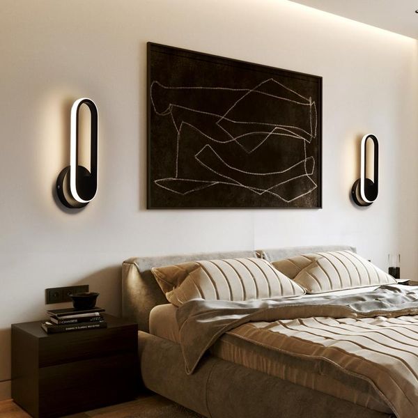 

modern indoor adjustable led wall lights home living room bedroom bedside lamp corridor sconce lamp wall indoor lighting