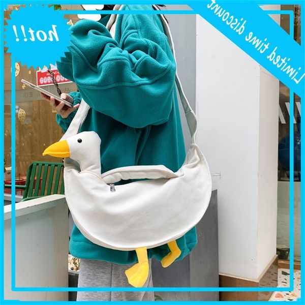 

canvas women's 2020 new personalized creative duck shoulder bag
