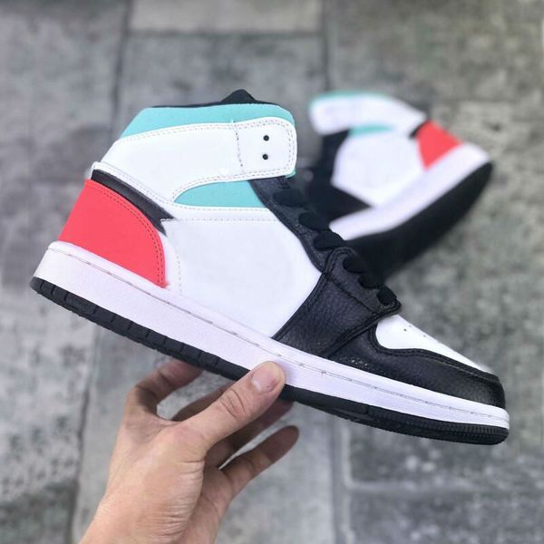 

new 1 mid se red black toe game royal basketball shoes men women 1s outdoor shoe mens trainers athletic shoes sneakers us5.5-us11, White;red