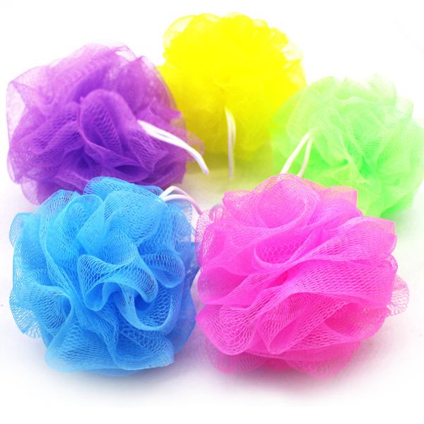 

cleaning 20g 30g bath pe nylon mesh brush shower ball home bathroom supplies for dhl dhf2843