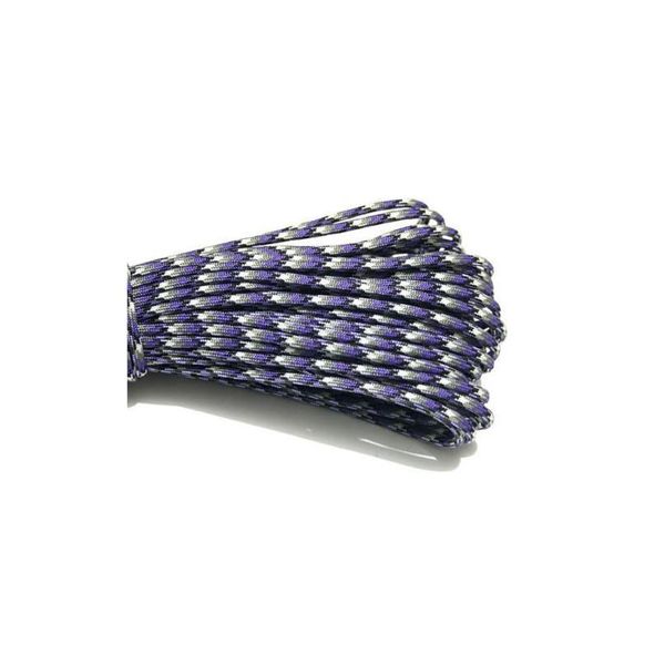 

100ft 550lb paracord cord parachute lanyard with 7 core strand rope 4mm dia camping hiking outdoor home 30.5m camouflag qyljrv