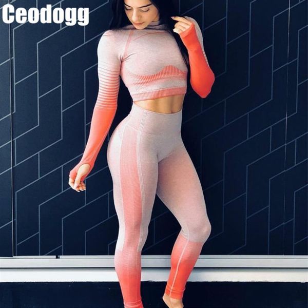 

women amplify yoga set yoga crop seamless workout pants gym set high waist legging pants sport fitness suit, White;red