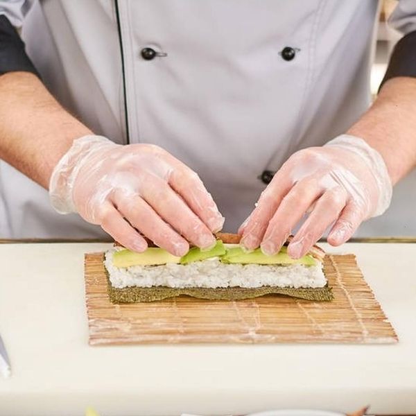 

pvc quality disposable 100pc high gloves cleaning tools kitchen medicinal food butcher laboratory protective working 40p