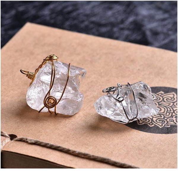 

1pc natural white crystal pendant mineral jewelry healing necklace rock crystal men and women decoration necklace jllesr, Black